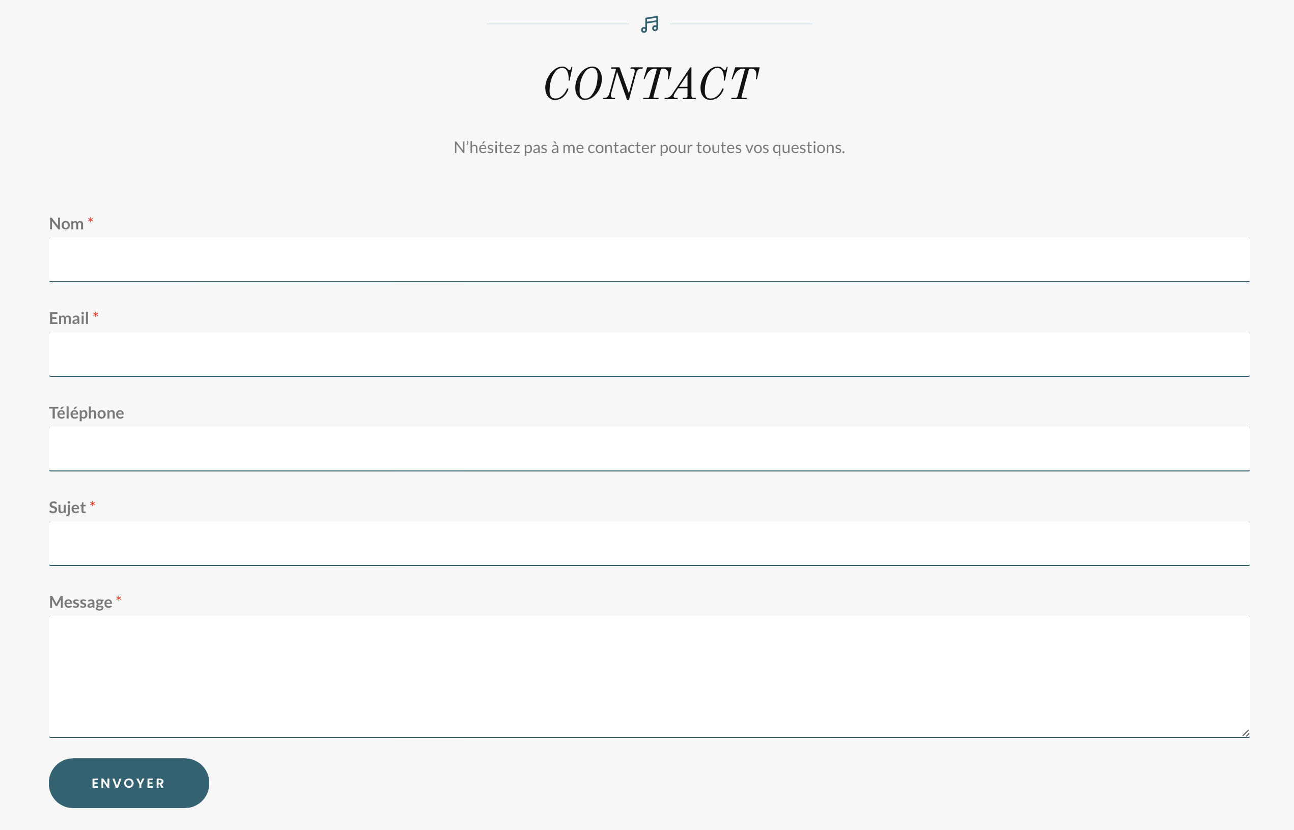 Section biographie du site Odline Rossignon