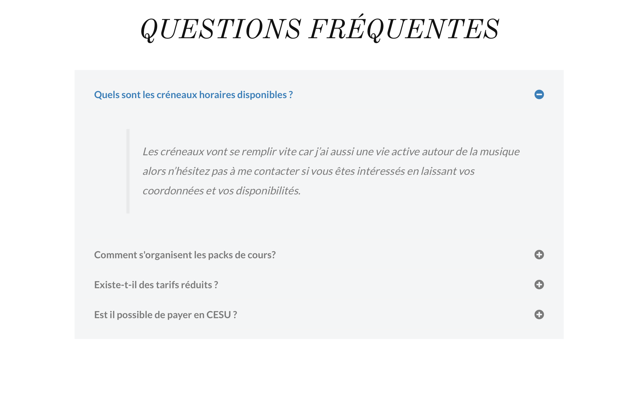Formulaire de contact du site Odline Rossignon